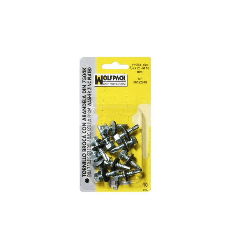 Tornillo Broca 4,8x16-8 (20 piezas).