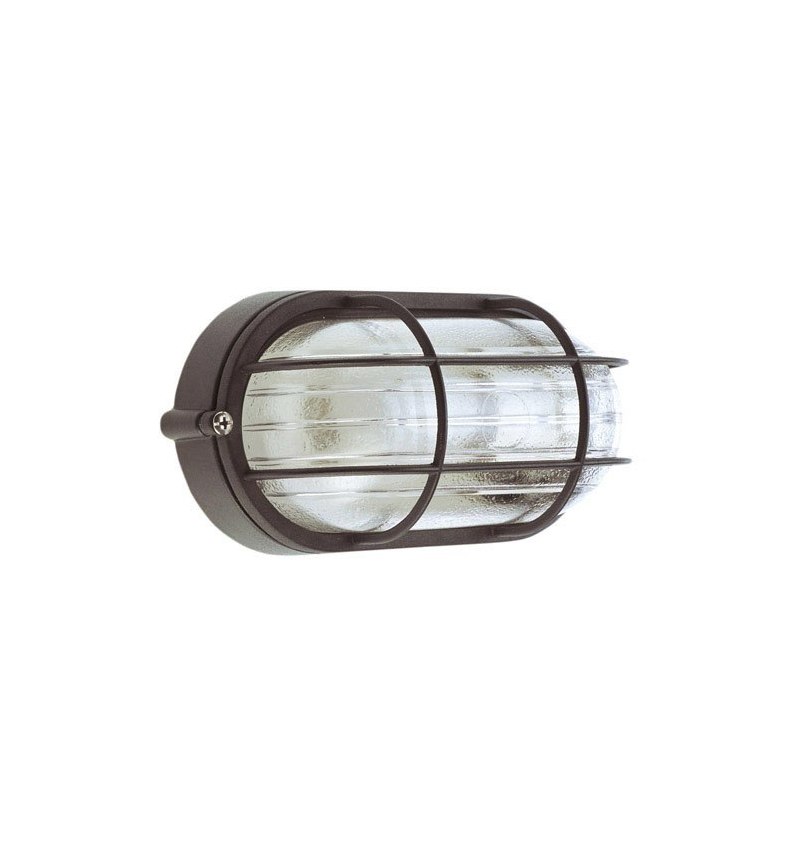 Plafón Industrial  IP44 Oval Negro