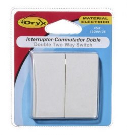 Interruptor / Conmutador Oryx Doble (Mecanismo)
