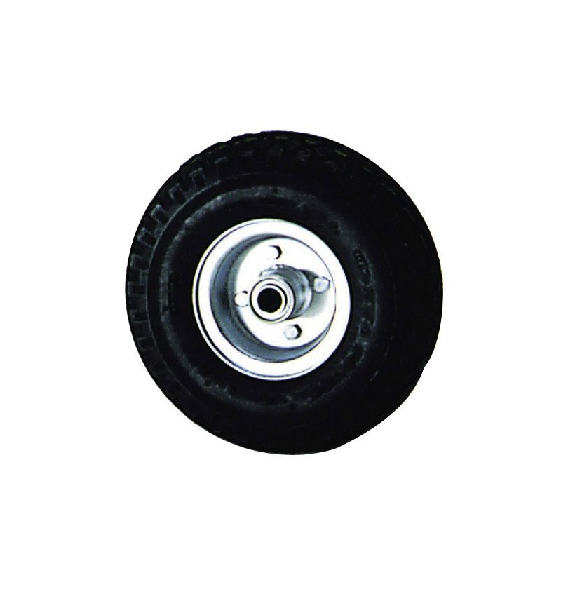 Rueda Carretilla Sacos Neumática llanta galvanizada  20 mm.