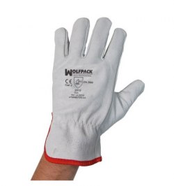 Guantes Piel FLOR 7" Con Colgador (Par)