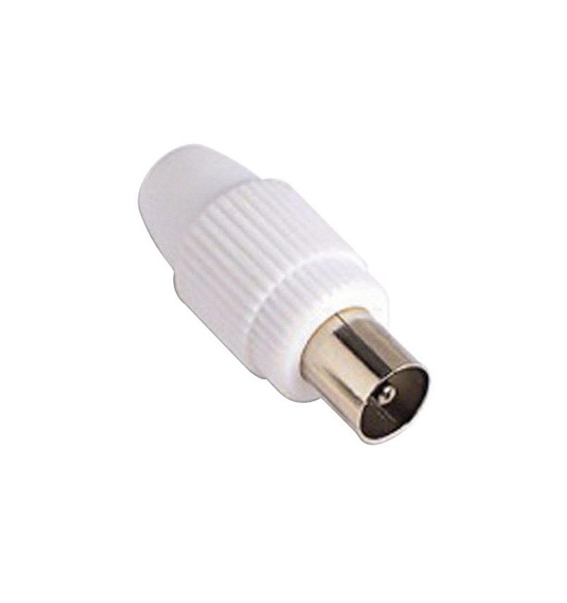 Conector TV Macho Recto 9,5 mm.