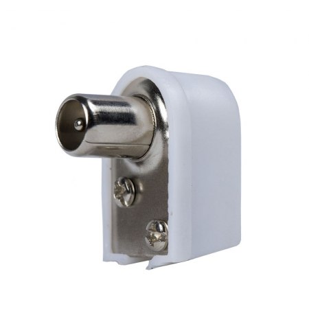 Conector Tv Macho Acodado  9,5 mm.