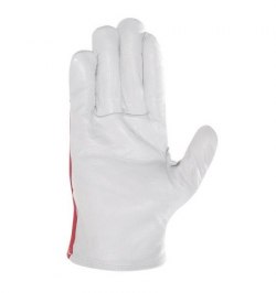 Guantes Piel / Lona Con Colgador 9" (Par)
