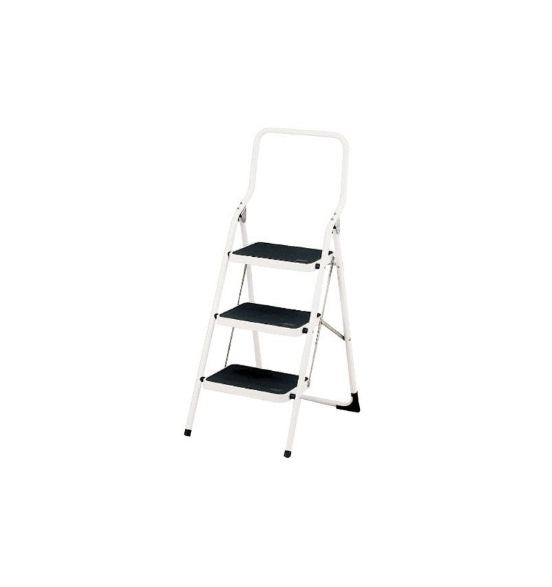 Escalerilla Acero 3 Peldaños Uso Doméstico Plus