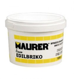 Edil Masilla Plástica Blanca Maurer (Tarrina 0,5 kilos)