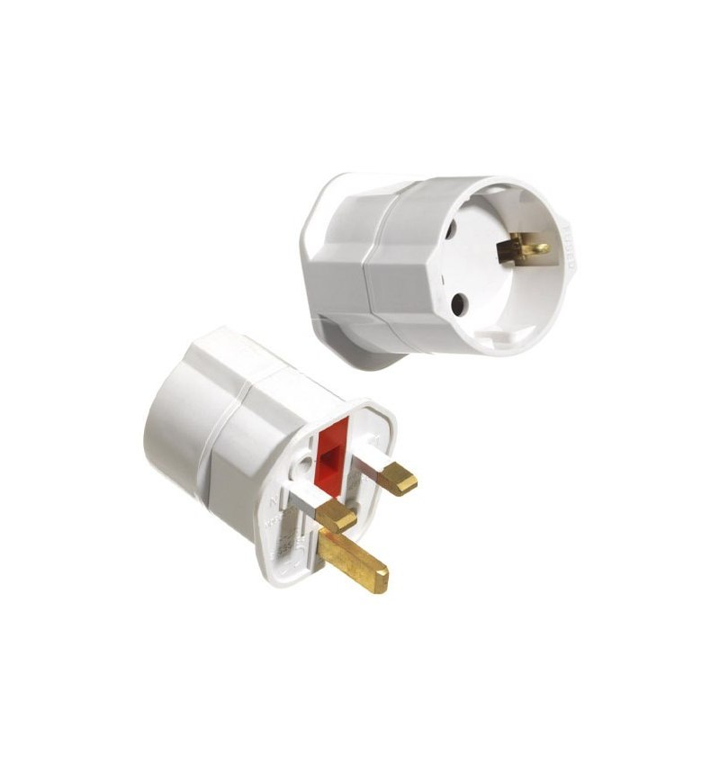 Adaptador Viaje Para Reino Unido 10/16 A. 250 V.