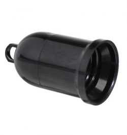 Portalamparas 4 A. E-27 Obra Negro
