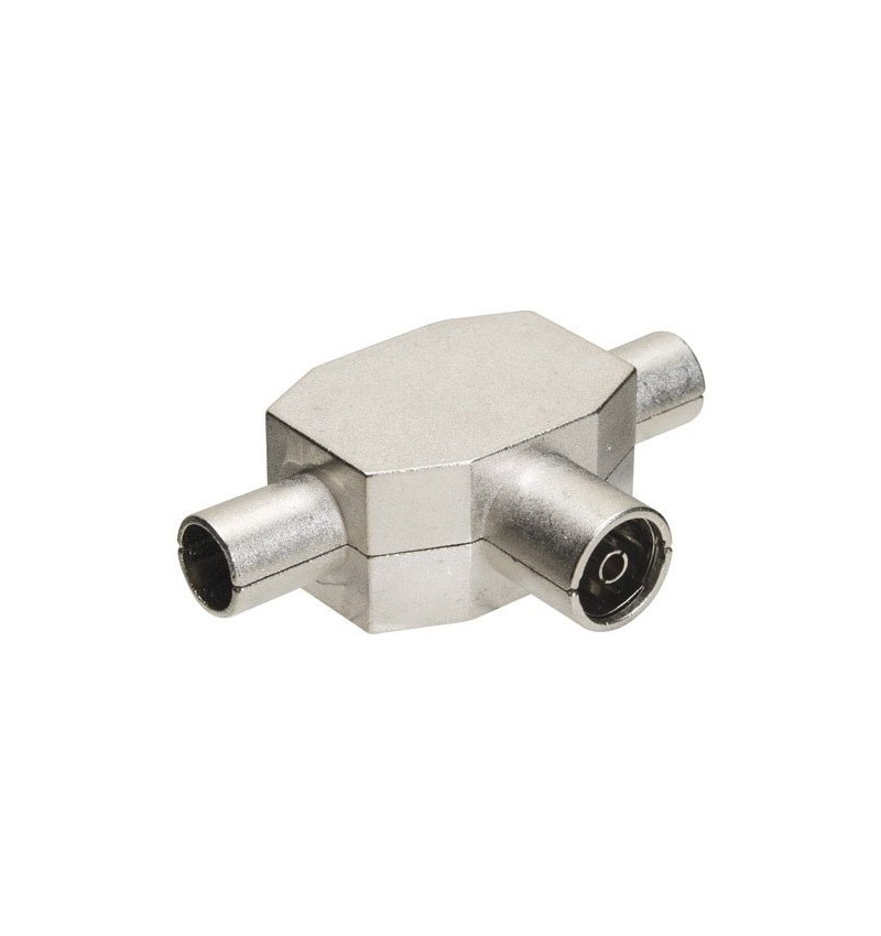 Distribuidor TV Blindado Metal 1 Hembra + 2 Machos