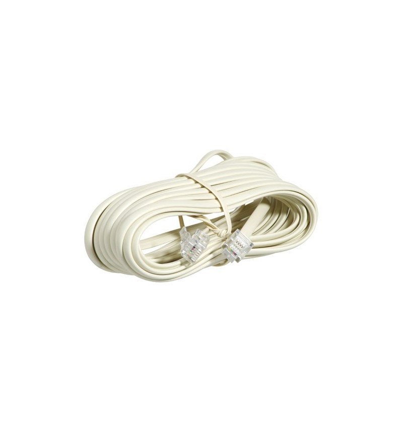 Cable Telefono 8 m. - 2 Clavijas-6/4