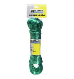 Cuerda Plastificada Cable Acero Ø 3,5 mm. (Madeja 15 m.)