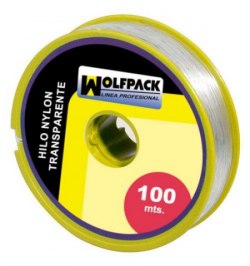 Hilo Nylon Transparente 0.5 mm. Rollo 100 m.