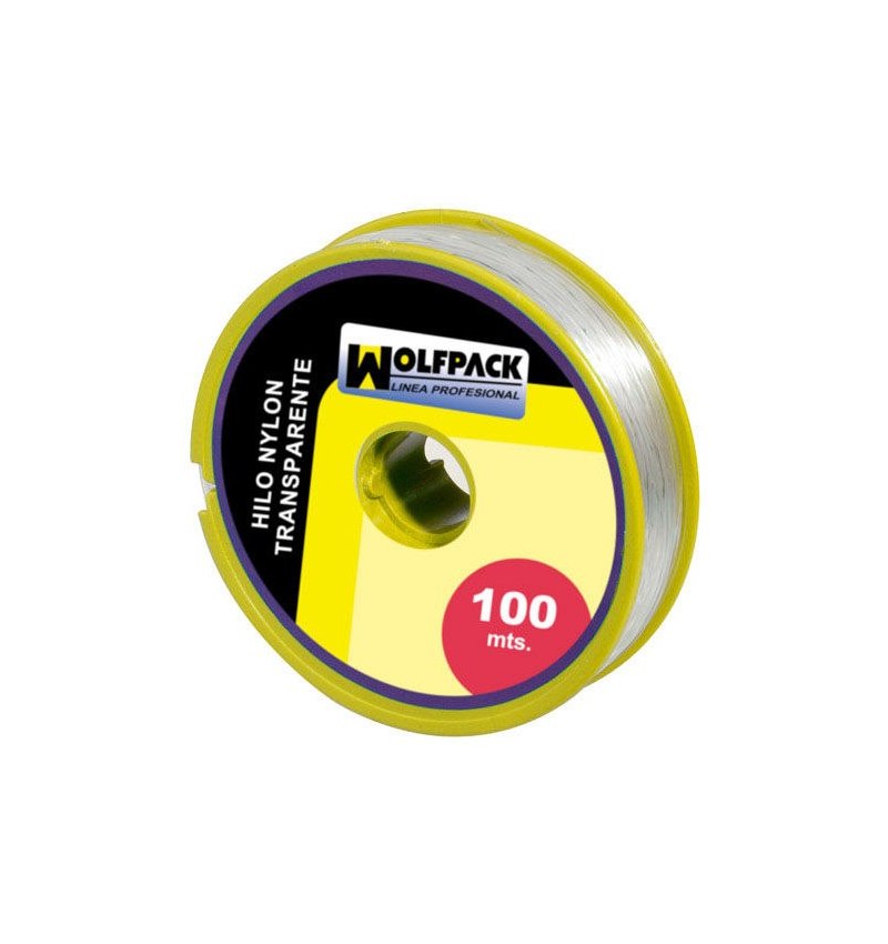 Hilo Nylon Transparente 0.5 mm. Rollo 100 m.