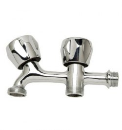 Grifo Lavadora Doble Rosca