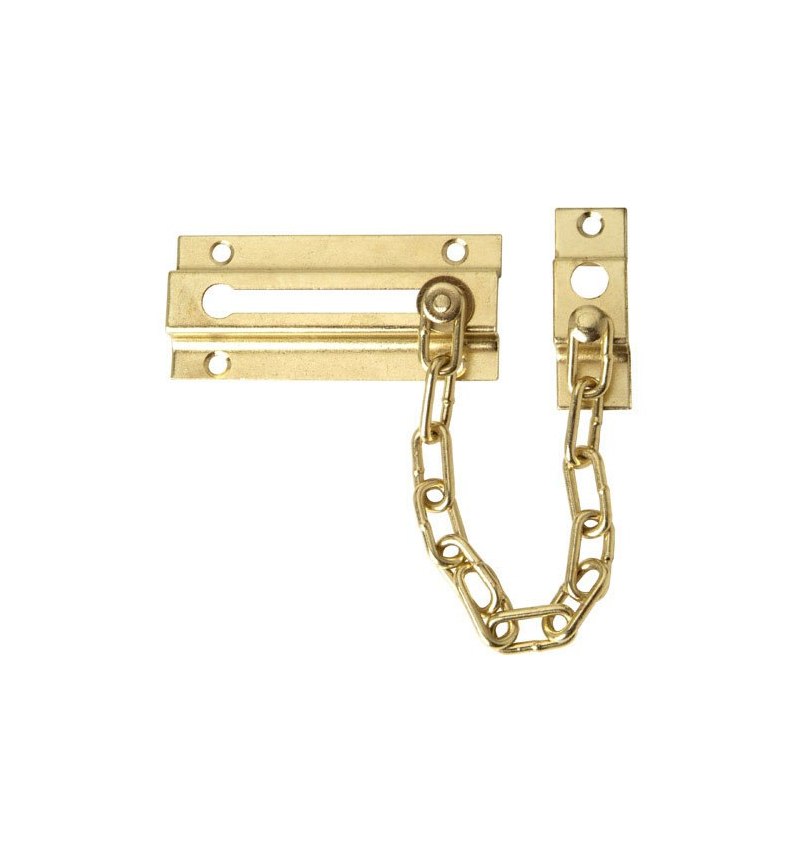 Cadena Seguridad Puerta Latonada (Blister 1 Pieza)