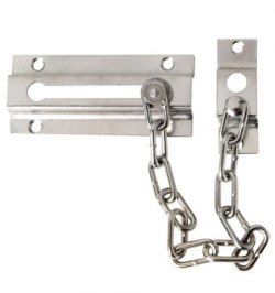 Cadena Seguridad Puerta Plateada (Blister 1 Pieza)