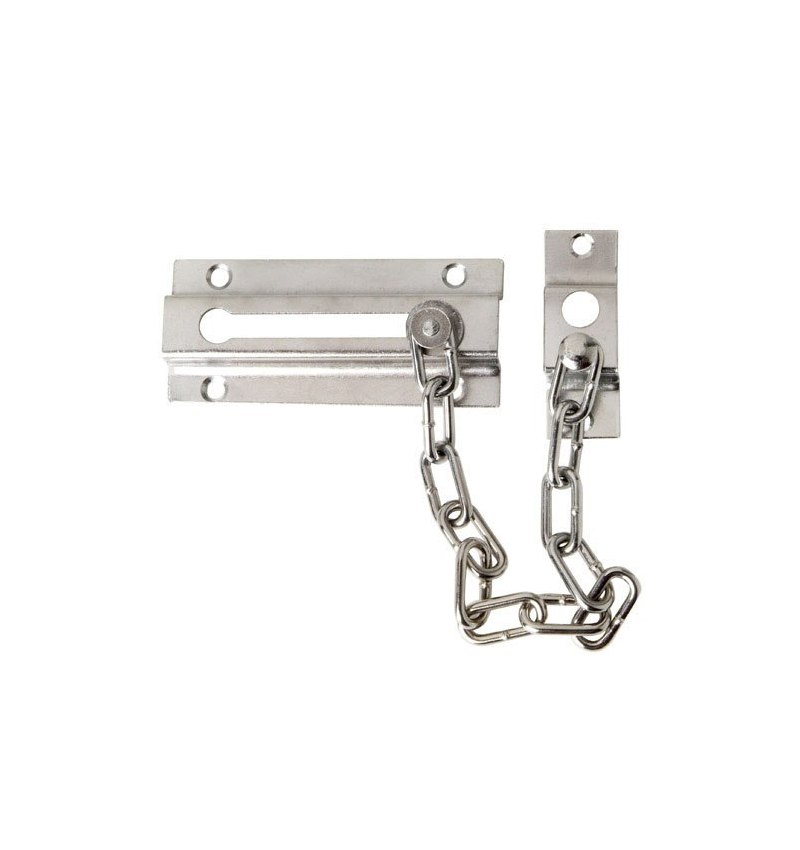 Cadena Seguridad Puerta Plateada (Blister 1 Pieza)