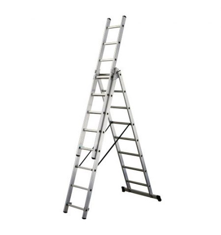 Escalera Aluminio Industrial 14+14+14   3x4 mt.