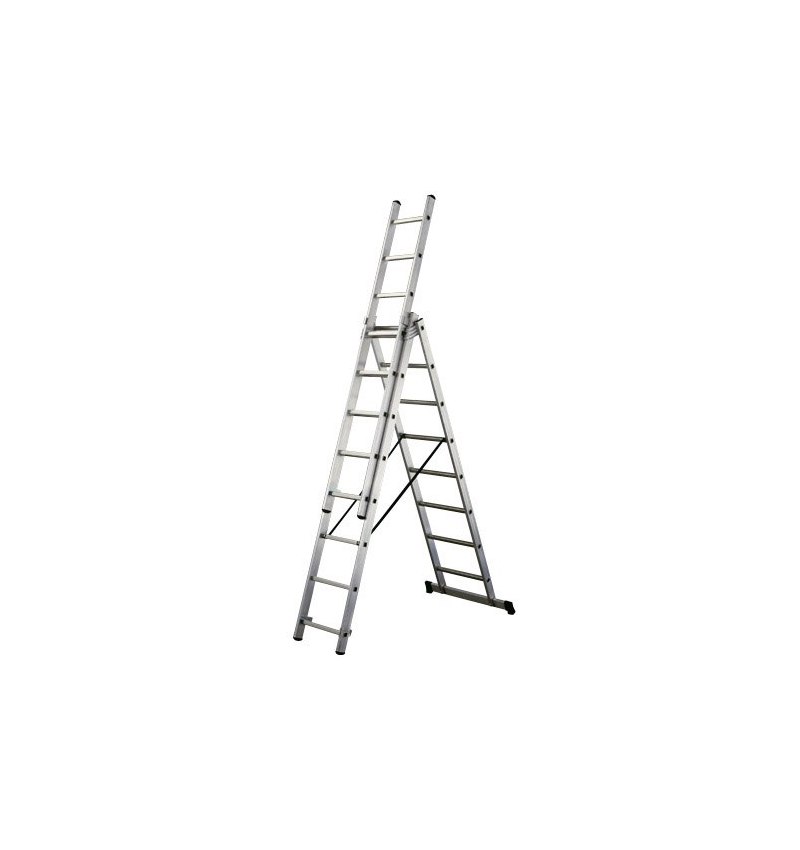 Escalera Aluminio Industrial 14+14+14   3x4 mt.