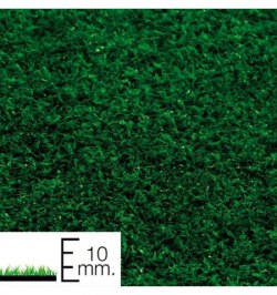 Cesped artificial 10 mm. superficies pequeñas Rollo 2x25 metros