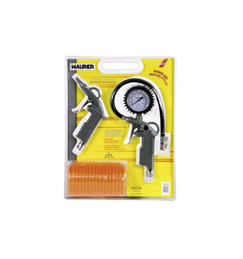 Kit Accesorios Compresor Maurer  3 Piezas