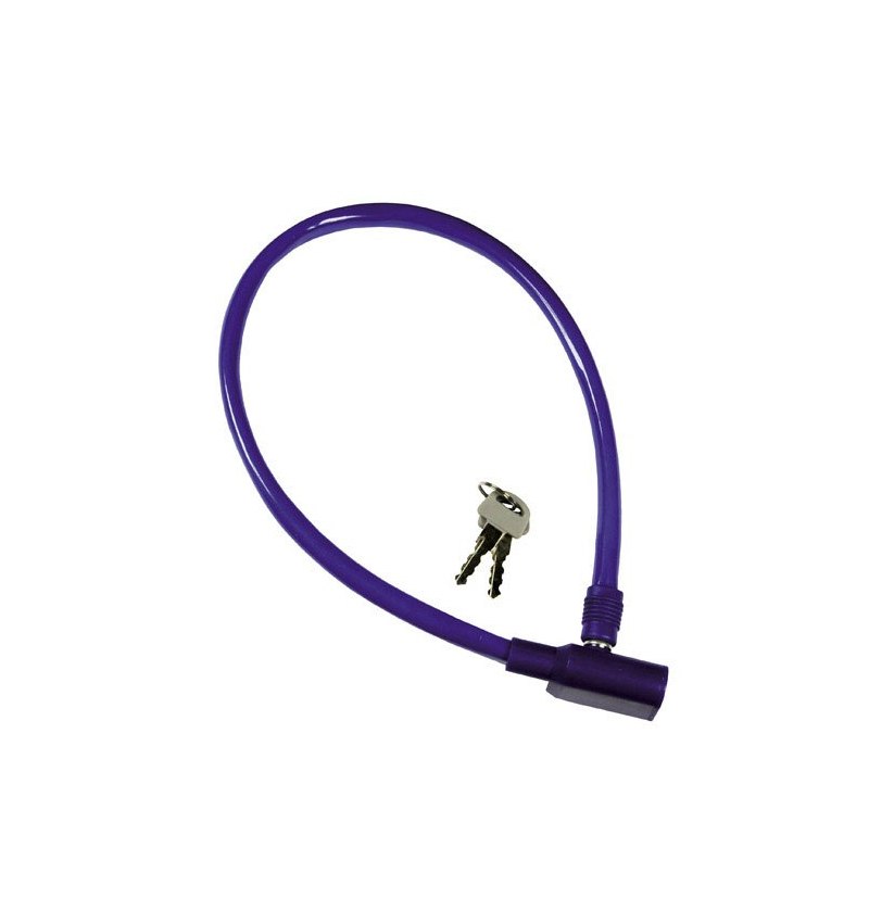 Cable Bicicleta Con llave   8 mm.  x 60 cm.