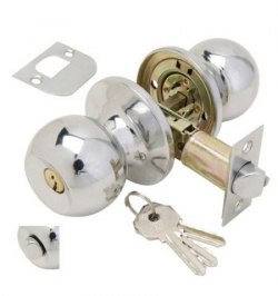 Pomo Puerta Wolfpack Con Llave Con Condena Cromado Para Entrada