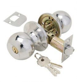Pomo Puerta Wolfpack Con Llave Cromado