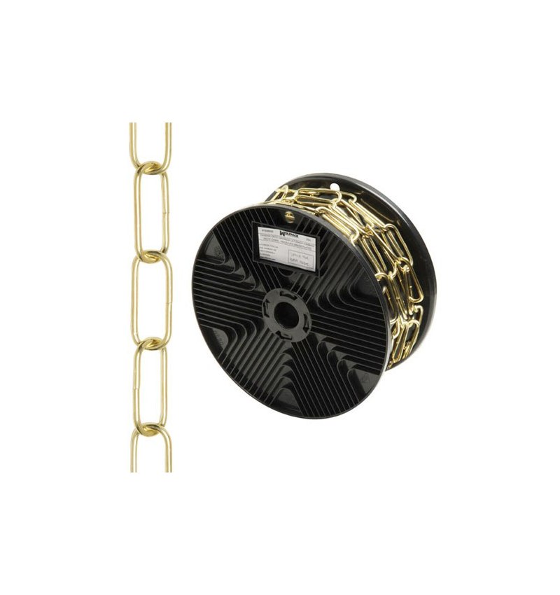 Cadena Decorativa Lisa Latonada 3,4x43 mm. Rollo 20 metros