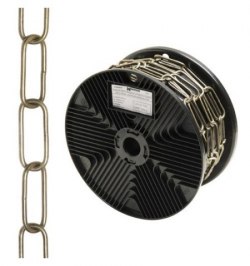 Cadena Decorativa Lisa Cuero 3,4x43 mm. Rollo 20 metros