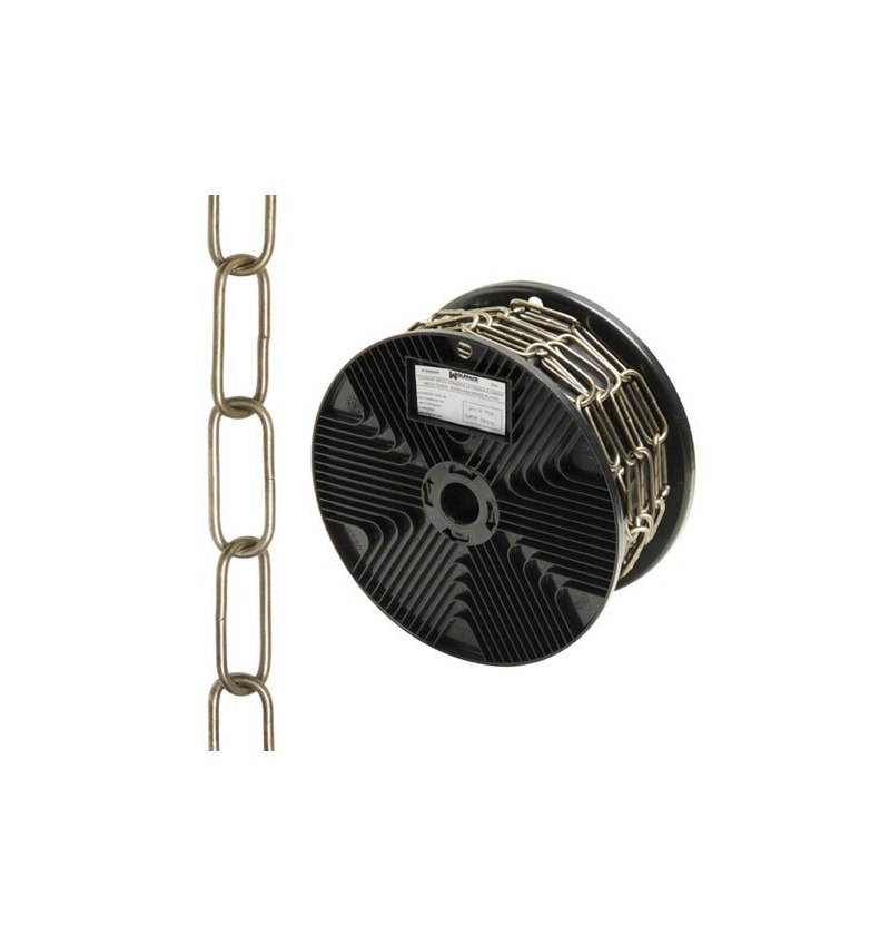 Cadena Decorativa Lisa Cuero 3,4x43 mm. Rollo 20 metros