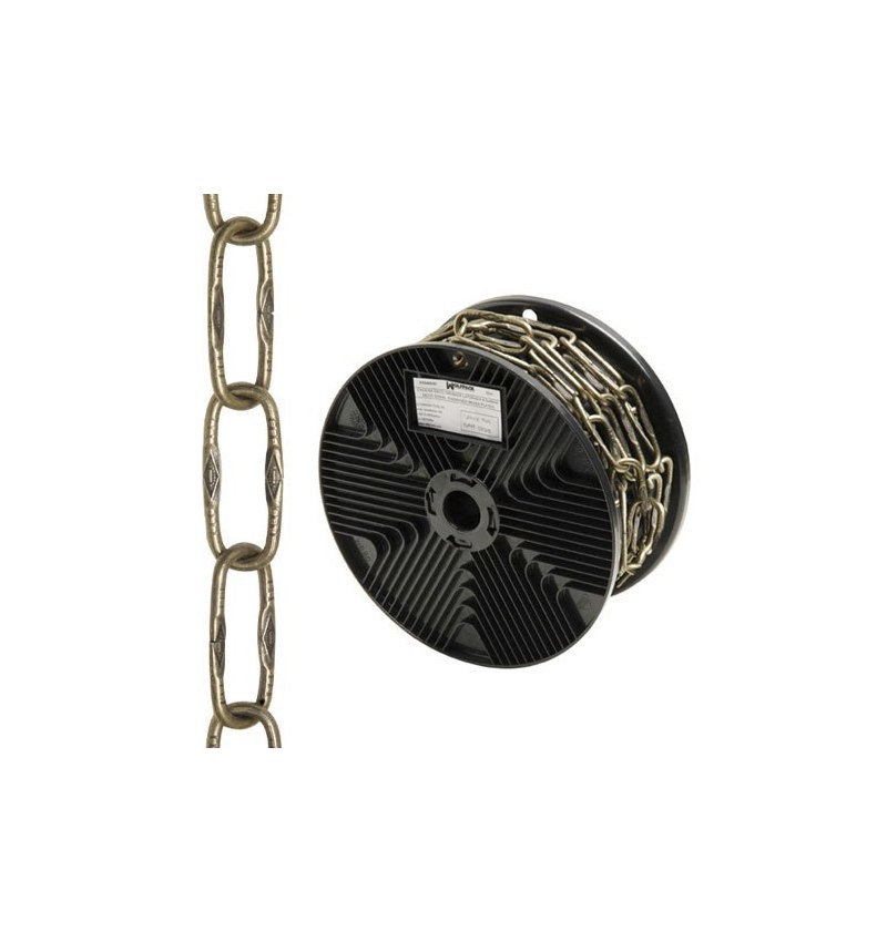 Cadena Decorativa Grabada Cuero 4,0x46 mm. Rollo 20 metros