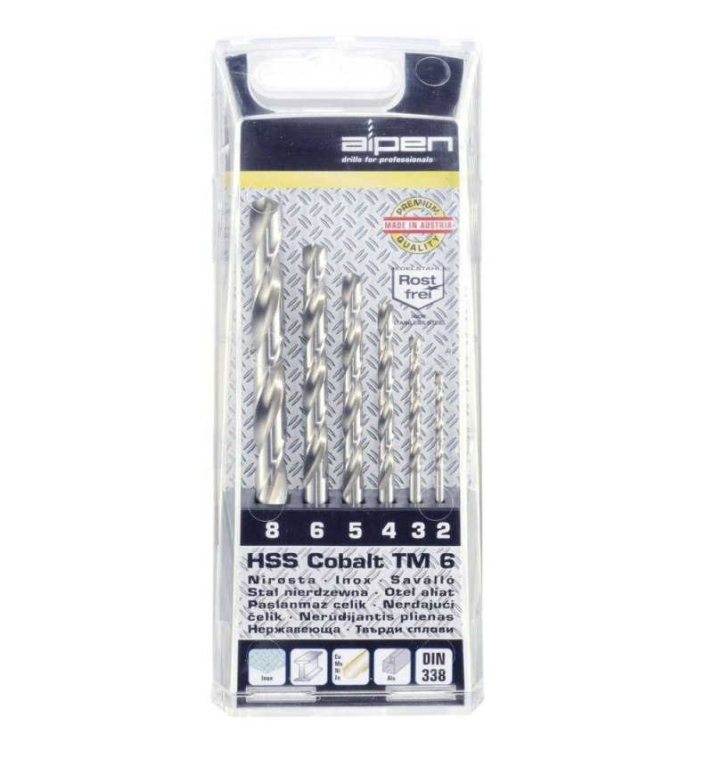 Estuche Brocas Alpen Cobalto  6 Piezas