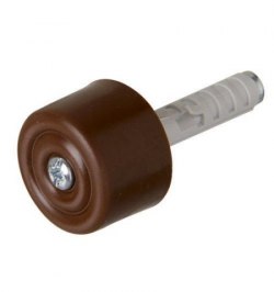 Tope Puerta Maurer Atornillar Con Taco y Tornillo Marrón