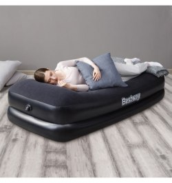 Cama Inflable Individual Con bomba Exterior 220 V. 191x97x46 cm.
