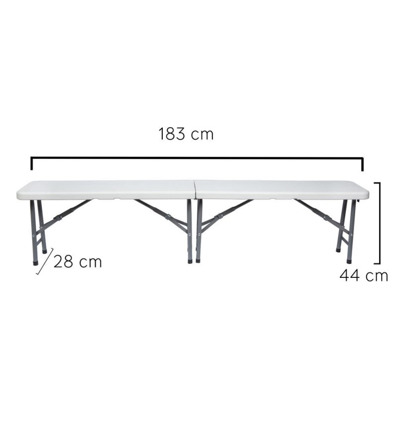Banco Plegable 183x28x43 cm.