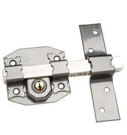 Cerrojo b-6 llave 2 lados de 165mm cilindro redondo de 50mm