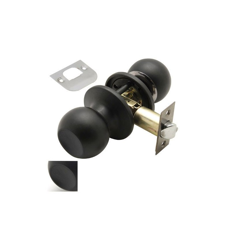Pomo Puerta Wolfpack Sencillo Negro Para Pasillo