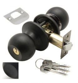 Pomo Puerta Wolfpack Con Llave Negro