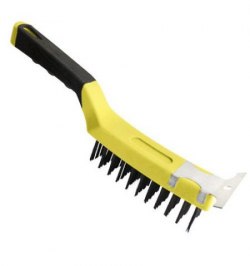 Cepillo Manual Acero Soldador Con Rascador