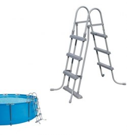 Escalera Piscina Alto 107 cm.