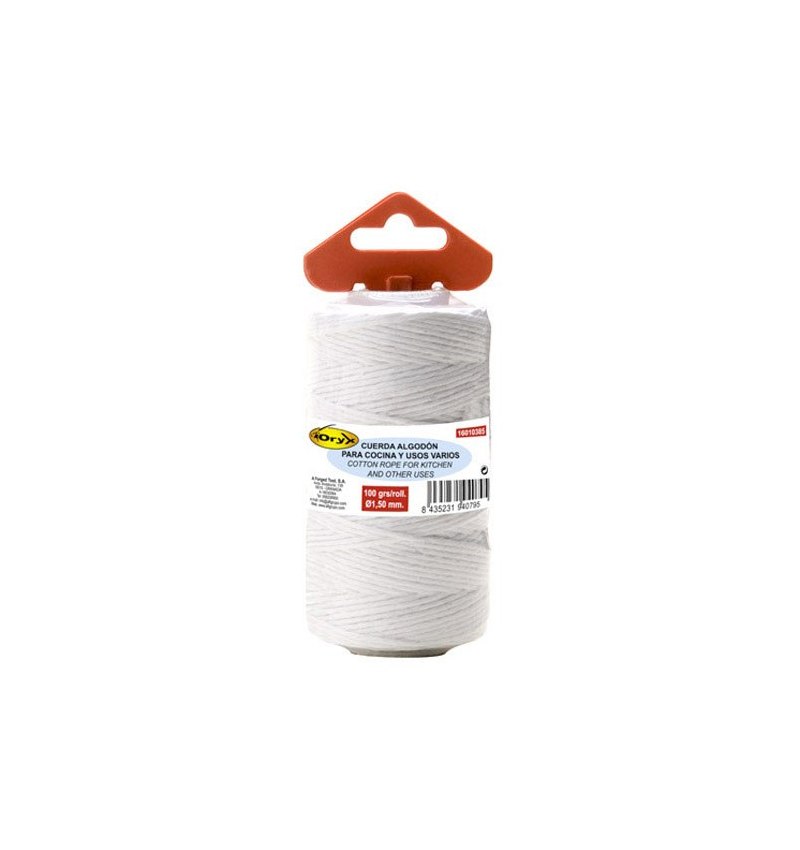 Cuerda Algodón Carnicero 100 gr.  Rollo Ø1,50 mm.