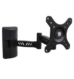 Soporte Tv Metalizado Articulado Negro 12 a 30 " Maximo 30 Kg.