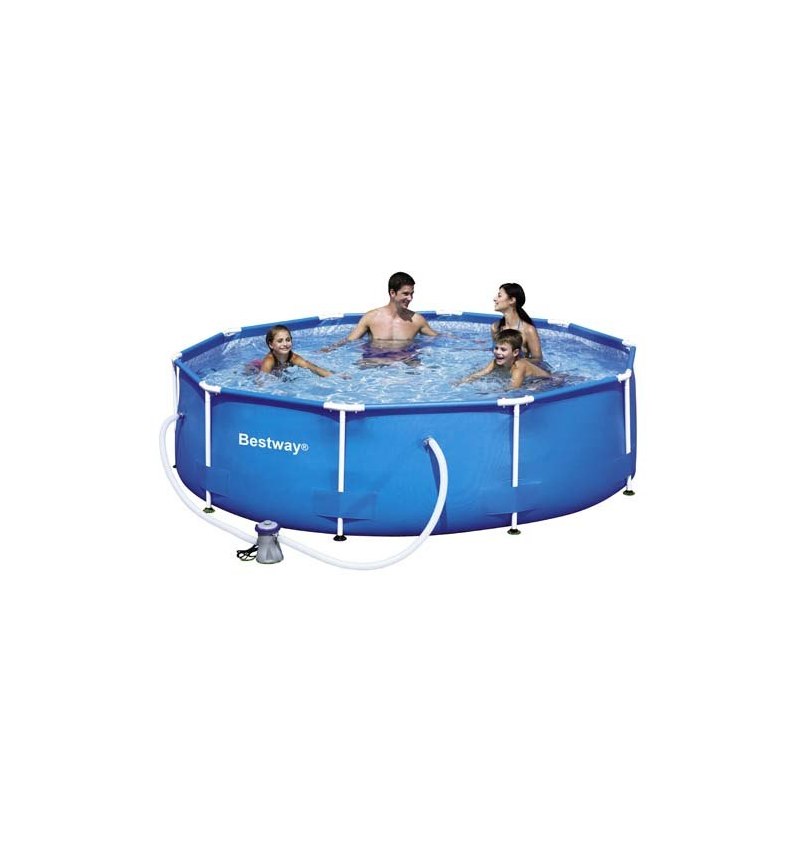 Piscina Redonda Con Depuradora Estructura Metálica ø305x76 cm.