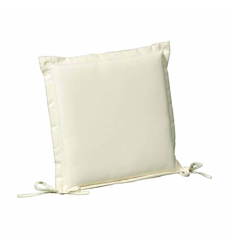 Cojín Para Silla 43x43x5 cm. Beige Desenfundable