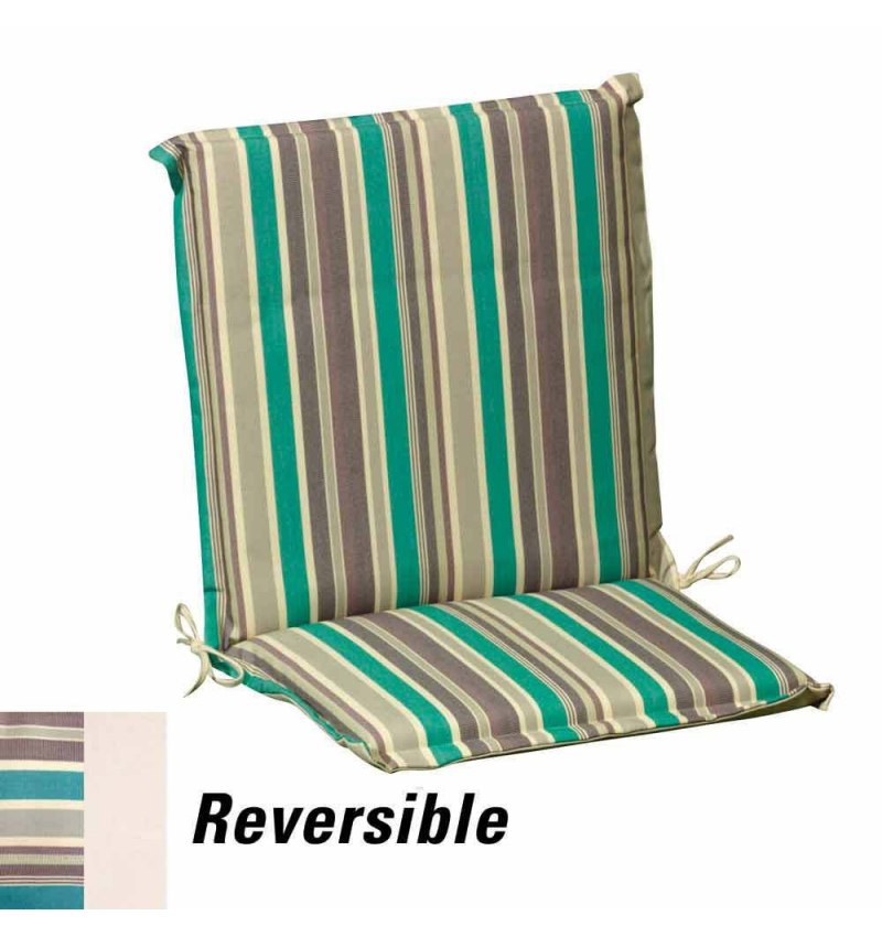 Cojín Para Sillón Bajo 95x52x5 cm. Rayas Desenfundable