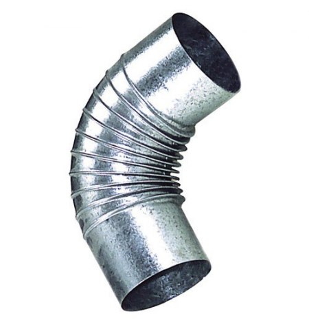 Codo Estufa Galvanizado de 100 mm. 90°.