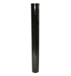 Wolfpack Tubo de Estufa Acero Vitrificado Negro Ø 120 mm. Ideal Estufas de Leña, Chimenea, Alta resistencia, Color Negro