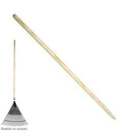 Mango Madera Cilindrico 1150x22 mm. Rastrillo