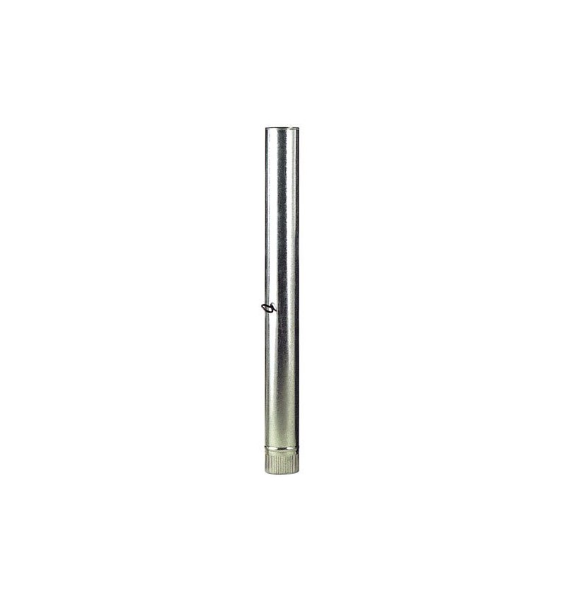 Wolfpack Tubo Estufa Acero Galvanizado Ø 110 mm, Ideal Estufas de Leña, Chimenea, Alta resistencia, Conducto Humos. Con Llave